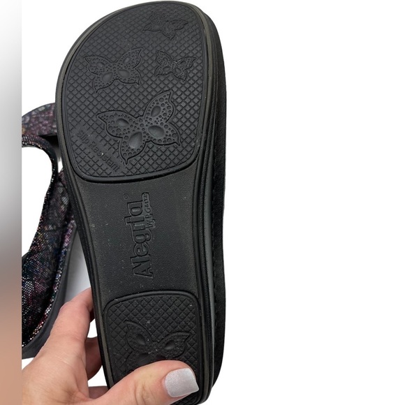 Alegria PAL-475 Paloma Mary Jane Abstract Multi Color Purple 39/9 Comfort Nurse - Picture 9 of 12